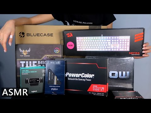 ASMR - UNBOXING DO MEU PC GAMER (sons de embalagens)