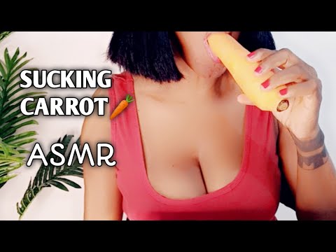 ASMR - SUCKING CARROT 🥕🥕 CRUNCHY CARROT | MOUTH SOUNDS | patosky ASMR