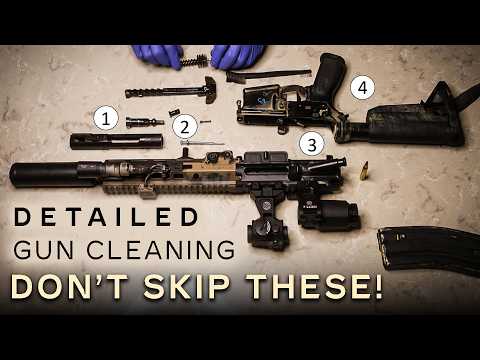 ASMR Detailed Gun Cleaning (NO TALKING) Scraping Carbon Buildup