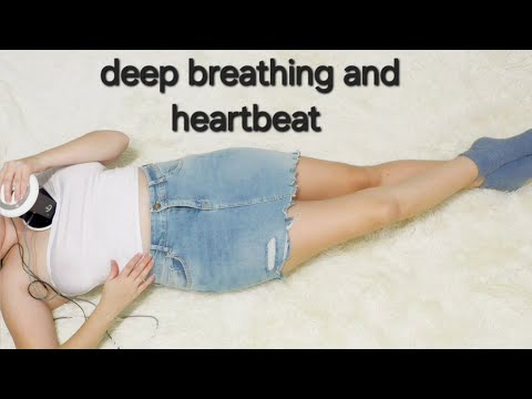 ASMR deep breathing and heartbeat