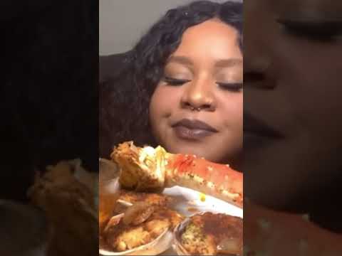 Mesmerizing ASMR King Crab Feast: Slurping Sounds Galore! #shorts #asmr