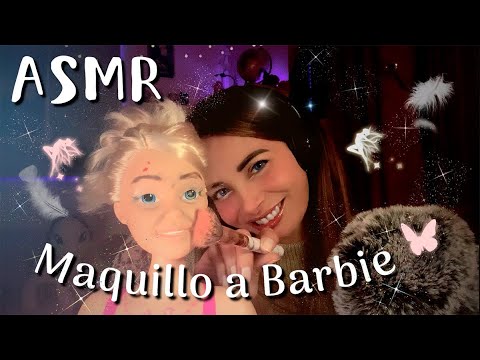 🌙ASMR | Maquillo a Barbie | Makeup to Barbie💄🎶🎤💖