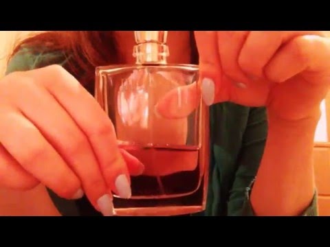 ASMR: Fast hard tapping and scratching~Perfume bottles~ [long natural nails]