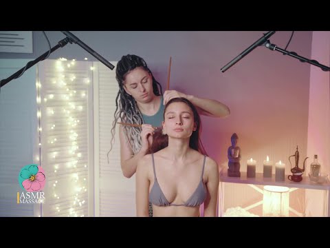 Pain-Relieving ASMR Massage Using Equipment