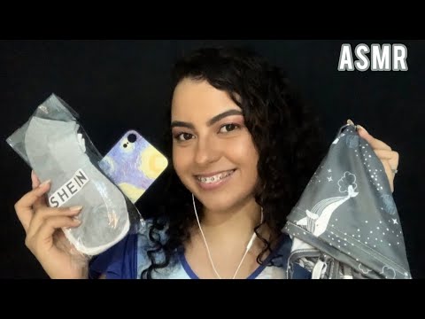 ASMR MOSTRANDO COMPRINHAS DA SHOPEE E SHEIN + LOJA FÍSICA