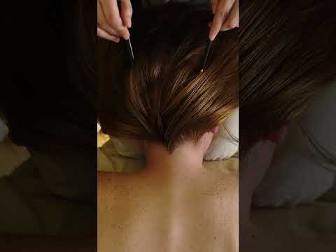 ASMR massage put her to sleep 😴