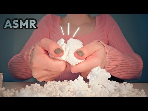 ASMR - Satisfying Styrofoam Sounds | Breaking, Rubbing, Tapping, Poking [No Talking]