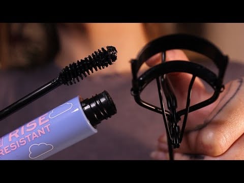 ASMR Tingly Lash Attention 💖 Mascara application, eyelash curler (no talking, layered sounds)