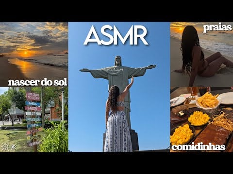 ASMR: VLOG NO RIO DE JANEIRO 🏝️ cristo redentor, praia, passeio 