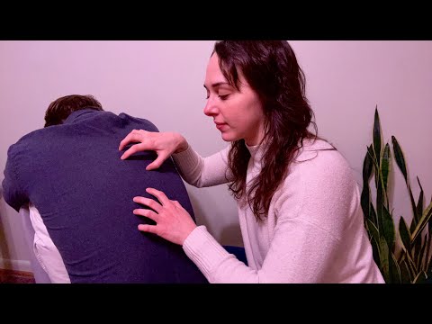 ASMR Satisfying Back Scratching & Tracing Massage, Whispered ✨ Real Person ASMR