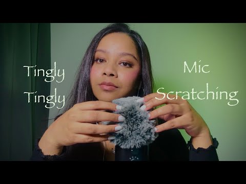 ASMR Tingly mic scratching | Soft whispers and affirmation