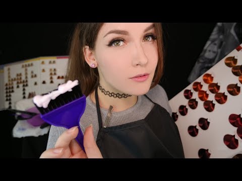 АСМР Парикмахер [Красим волосы] 💇✂ ASMR Hairdresser [Hair Dye]