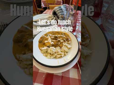 Let’s go out for lunch in Budapest