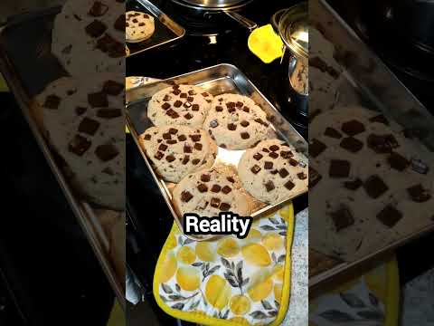 Cookies: Expectation vs Reality #asmrlikeasandbox #food #desserts