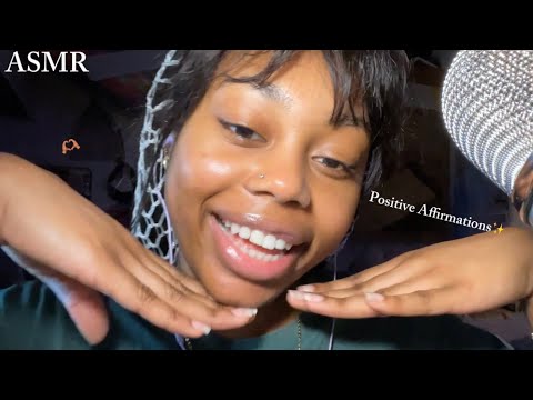 ASMR| Positive Affirmations Therapy + Mouth Sounds ASMR🫶🏽✨