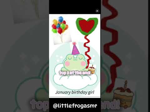 LITTLE FROG 🐸 BIRTHDAY PROFILE PIC RESULTS 🎂🥳 #littlefrogasmr #birthday