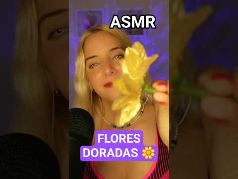 ASMR TE DUERMO RÁPIDO CON FLORES DORADAS #asmr