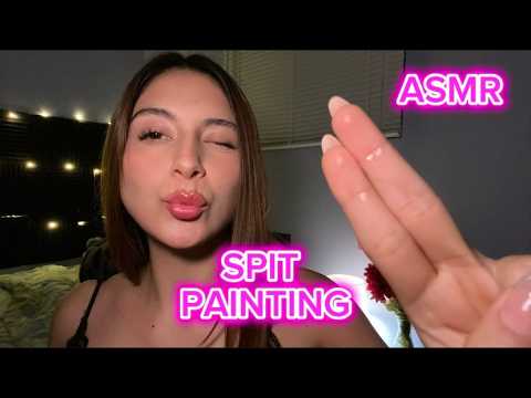 ASMR ESPAÑOL/ SP1T P4INTING + L4MO MIS DEDOS (Maquillaje Express)