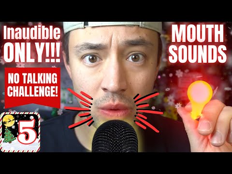 🎄ONLY Sensitive Inaudible & Mouth Sounds... I Can't Say a Word (CHALLENGE) | Day 5 Christmas LIVES🎅