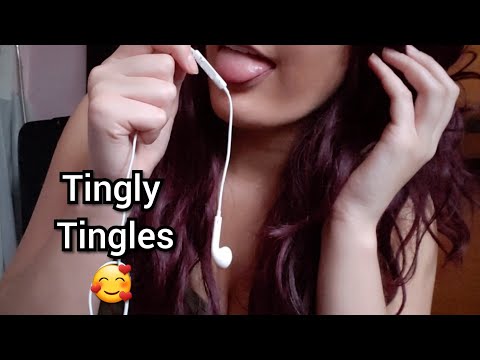 ASMR Intense Tingly Unpredictable Mouth Sounds, Mic Licking, Kisses, Breathing, Gum Chewing