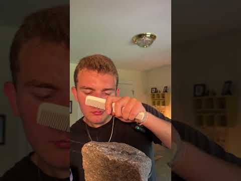 Giving my rock a haircut