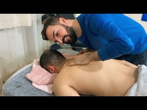 ASMR Deep Back Massage That Made the Client Fall Asleep
