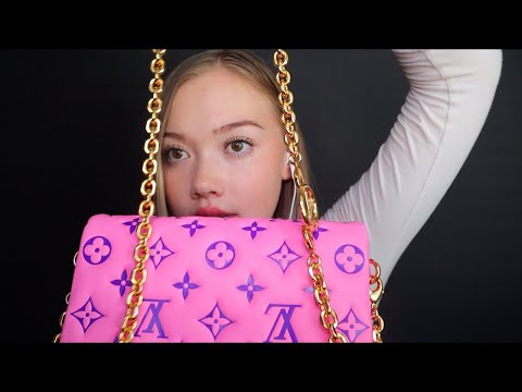 ASMR| LOUIS VUITTON UNBOXING (PURSE TINGLES)