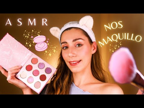 ASMR 💗 TE MAQUILLO Y ME MAQUILLO 🍁 Roleplay en ESPAÑOL Relajante