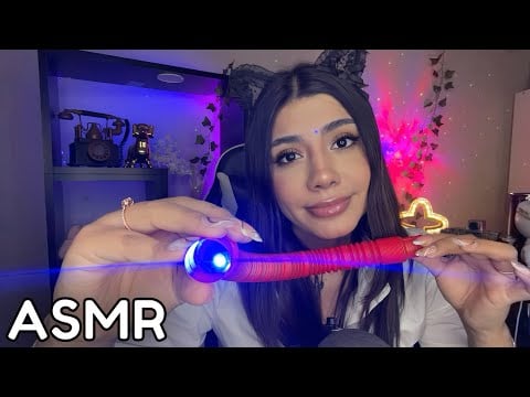 ASMR roleplay /  EXAMEN DE LA VISTA muy RANDOM Y RELAJANTE / Chequeo de OJOS