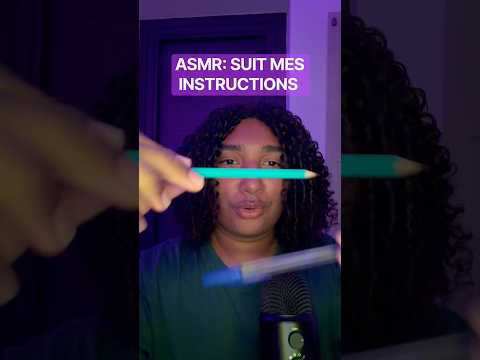 ASMR SUIT MES INSTRUCTIONS #percer #relax #asmr #fyp #instructions
