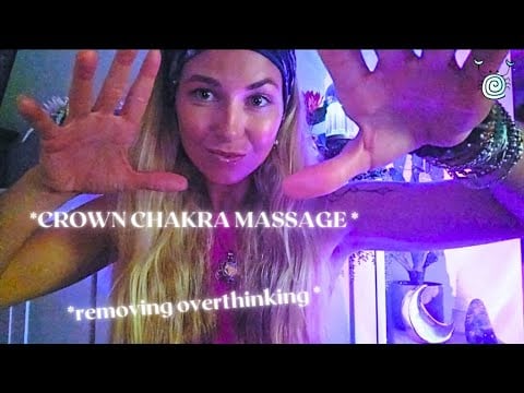 💜 Crown Chakra Head Massage | Reiki ASMR to Clear Overthinking, Brain Fog & Mental Noise