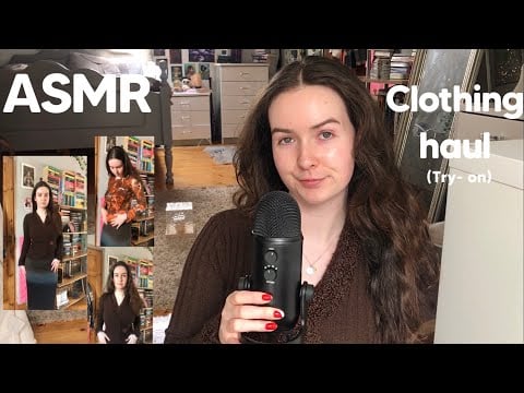 ASMR || Try on Clothing Haul (close whisper, fabric scratching)