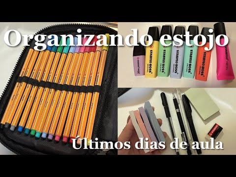Organizando estojo para os últimos dias de aula de 2025