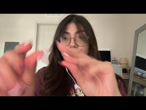 ASMR fast cranial nerve exam - check in, visuals, hand sounds, gloves, light triggers +  