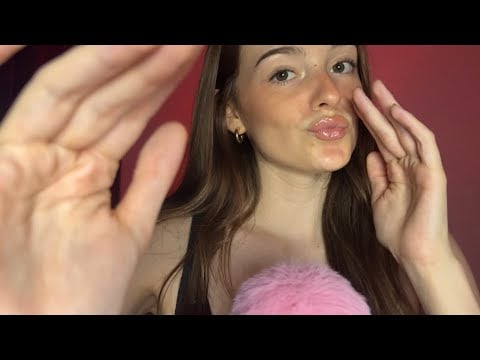 ASMR: BRUITS DE BOUCHE ET VISUEL très proche de ton visage💋 (hand movements & mouth sounds) 