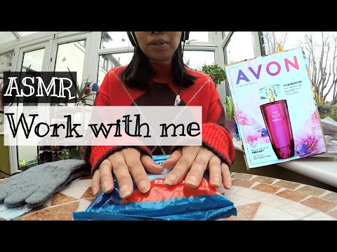 ASMR: Work With Me + Ramble 📁(Soft- speaking, Crinkling, Sorting, Tapping)