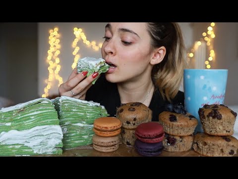 Mangio Crepe Cake, Cupcake e Macarons | Eating Sounds super INTENSI ASMR