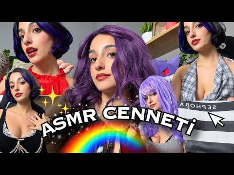 Türkçe ASMR - 5 kız asmrtist seni uyutuyor.🌟