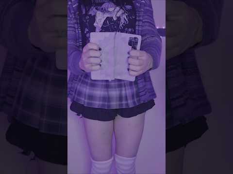 ASMR goth girl hypnotizes you with her case (you will buy her a new phone)😉✨️ #asmr #asmrscratching