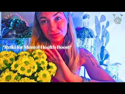 ASMR Reiki for Mental Health 💚🌿 Visualization to Release Anxiety & Stress + Crystal Healing ✨