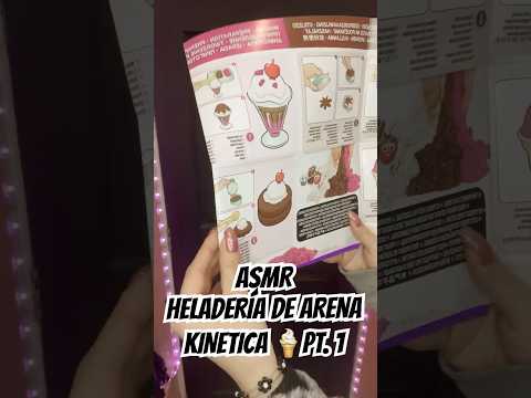 ASMR| HELADERÍA DE ARENA KINETICA 🖤🍨🫶🏻 #asmr #unboxing #asmrsounds #kineticsand #heladeria