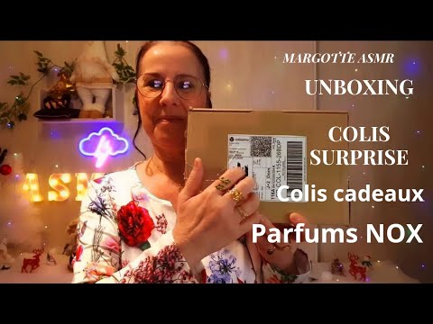 Asmr français,  colis surprise/colis cadeaux  de la part de " Parfum Nox "