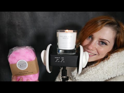 ASMR -Soothing Ear To Ear Whisper| Crackling Candle  - Village Wax Melts