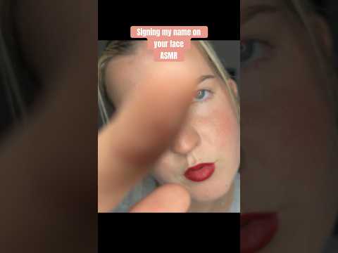 Drawing on your face ASMR #mouthsounds #tracing #asmr