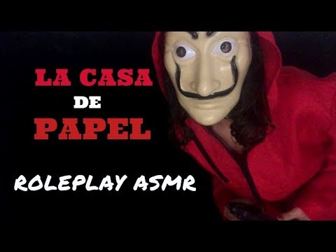 ASMR LA CASA DE PAPEL- kidnapping  avec chuchotement et divers triggers- Morti asmr