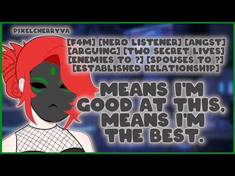 [F4M] Confronting Your Supervillain Wife [Hero Listener][Angst][Arguing][Enemies to ?][Spouses to ?]