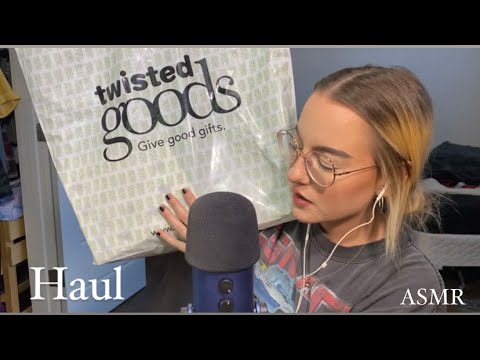 ASMR | ramdom haul w over explaining