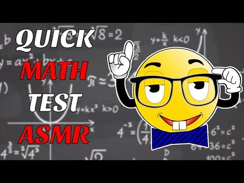 Math Test (everything is wrong) | ASMR