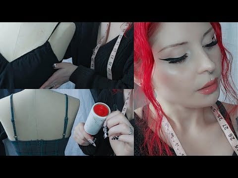 ASMR Kind and Gentle Seamstress | Nitpicking, Measuring, Fabric Sounds