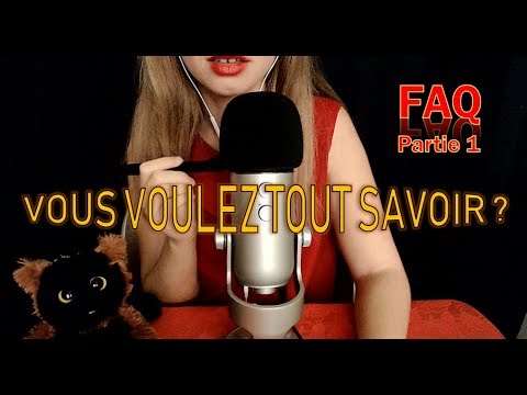 [ASMR français] FAQ Partie 1 - Mon métier ? Je dors avec Dodo ? + FAQ inversée